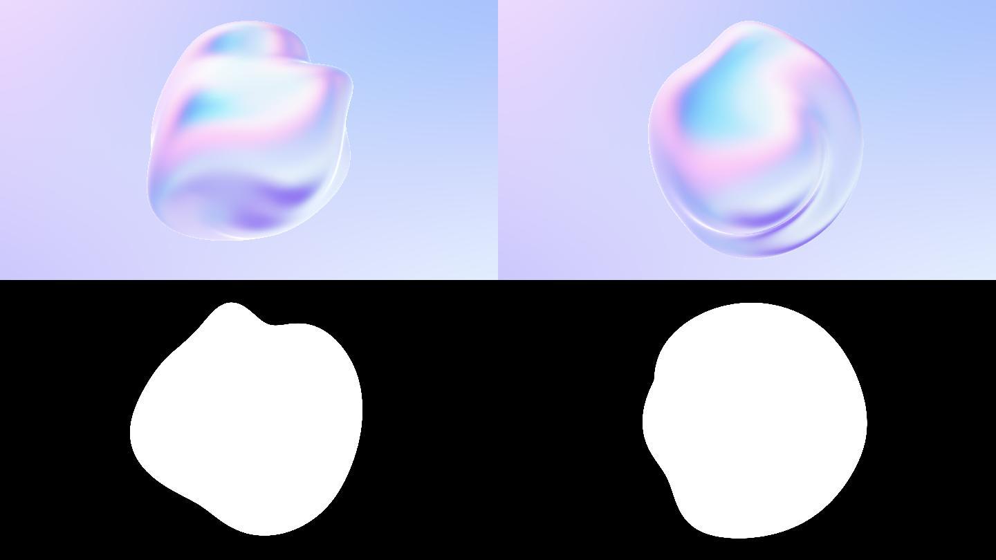 液体形状3D动画