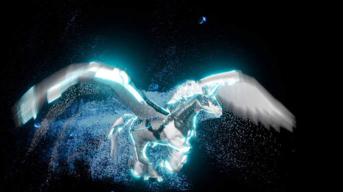 天马行空粒子拖尾（带透明通道）