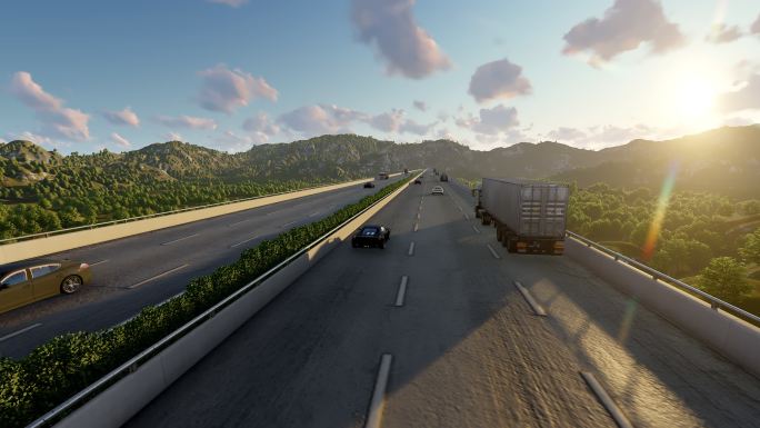高速公路三维视频