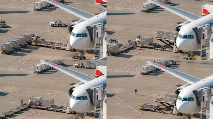时间推移：空运物流背景下货物装载至飞机
