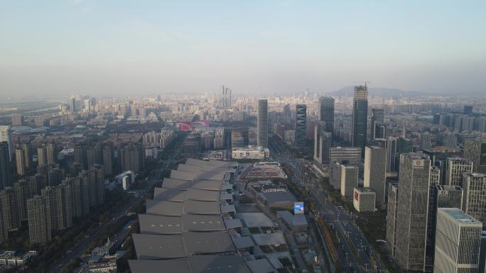 航拍南京国际博览中心