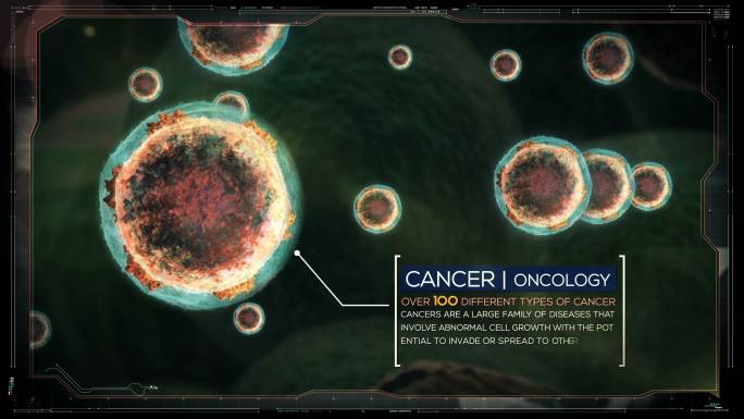 癌细胞医学动画与描述。