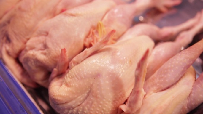 肉类市场超市卖整鸡鸡肉白条鸡 (4)
