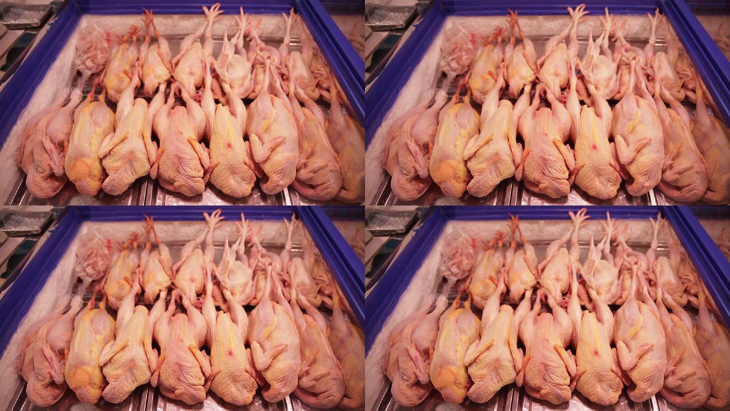肉类市场超市卖整鸡鸡肉白条鸡 (6)
