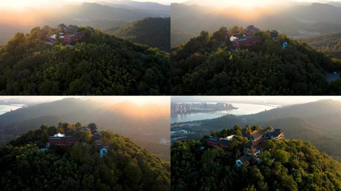 杭州西湖玉皇山4K航拍视频