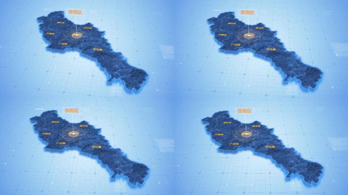 四川德阳旌阳区三维科技地图