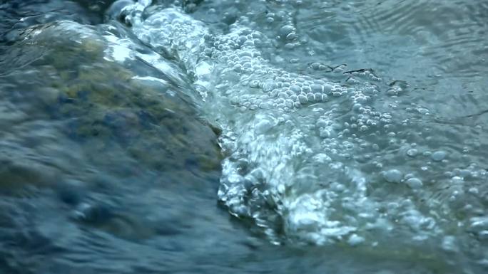 清澈溪水小溪流水慢镜头升格小河流淌小河
