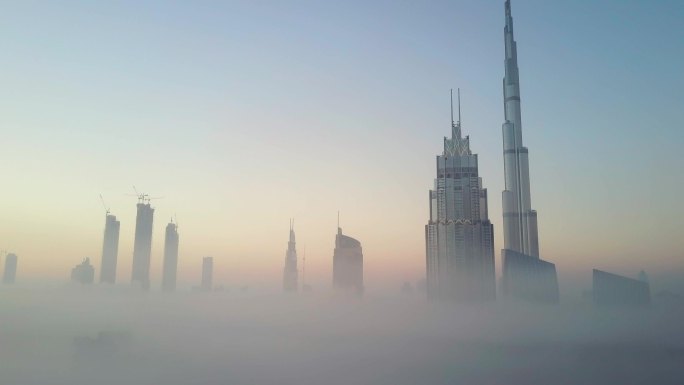 迪拜市中心云端-鸟瞰图