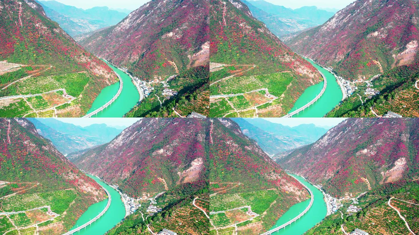航拍中国最美水上公路，湖北兴山古昭公路