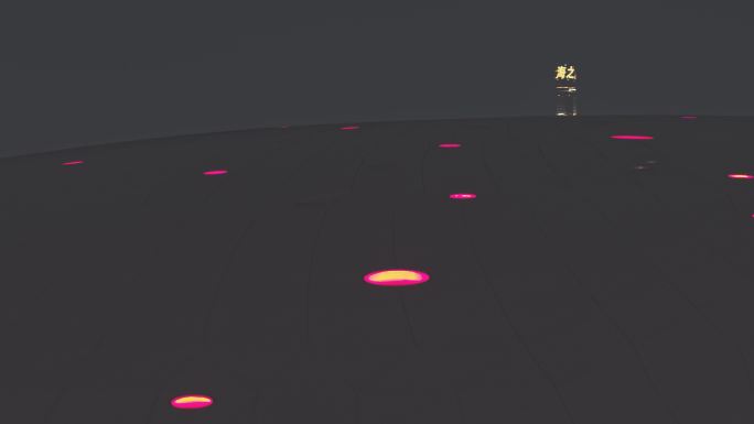 【原创4K】航拍夜间梅赛德斯奔驰运镜