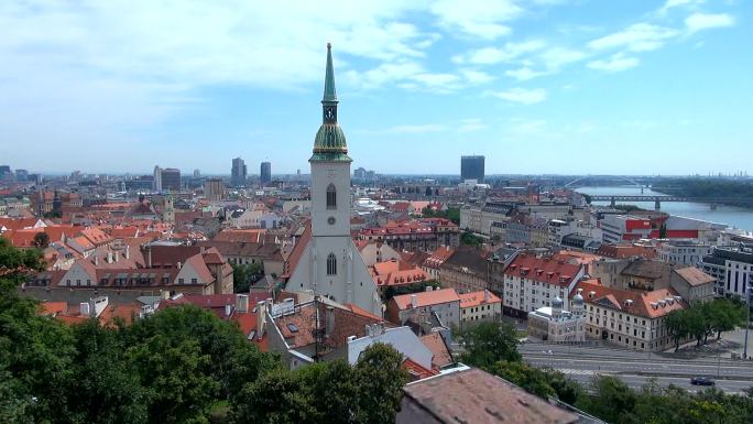 斯洛伐克城市景观视频素材