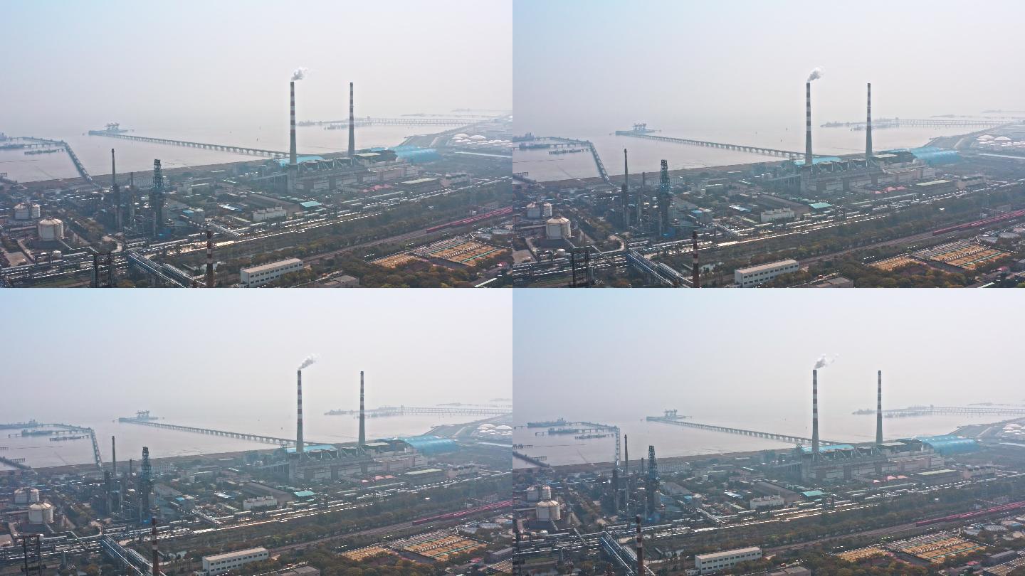上海 金山化工区 航拍化工厂