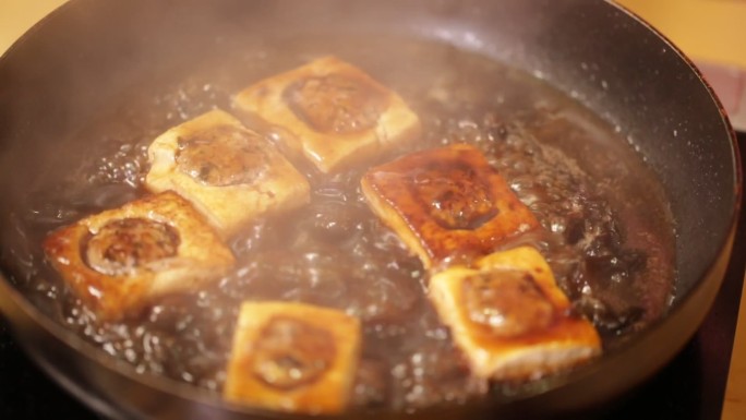 肉馅酿豆腐烧豆腐铁板豆腐 (8)