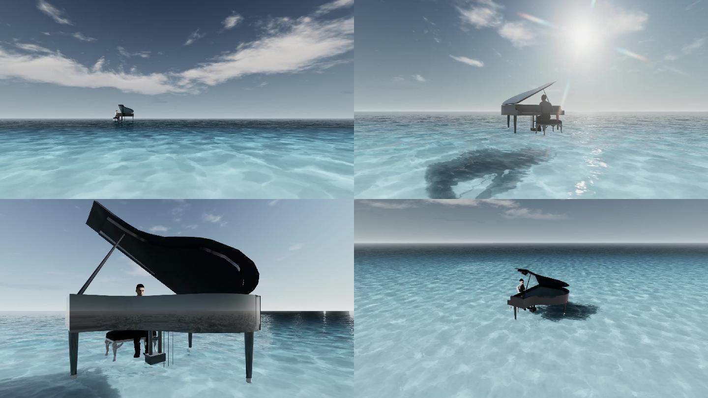 高档商业创意钢琴宣传视频