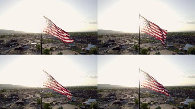 美国国旗飘视频素材