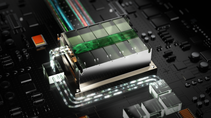 科技芯片电池C4D模型