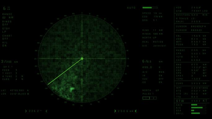 4K雷达屏幕军事军队瞄准