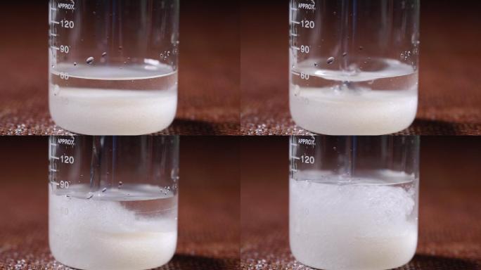 烧杯融化白色化学粉末石蜡 (5)