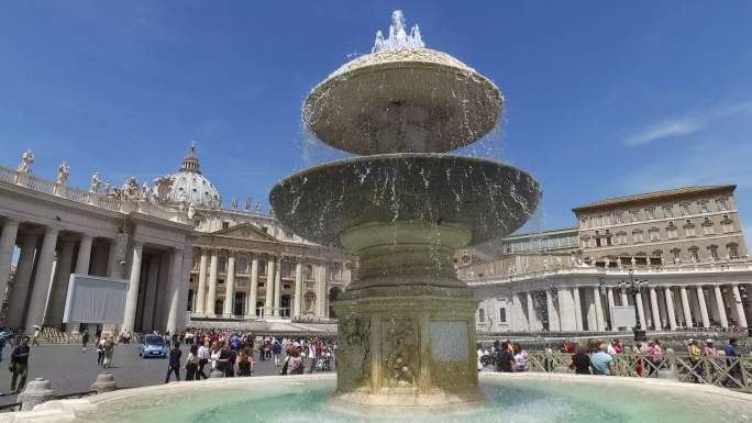 梵蒂冈城广场和喷泉