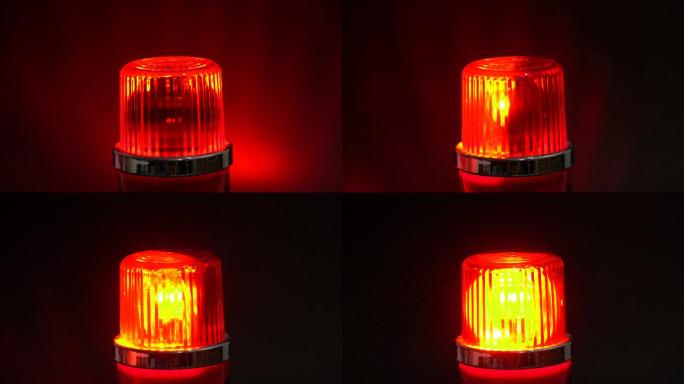 红色警报器闪烁灯