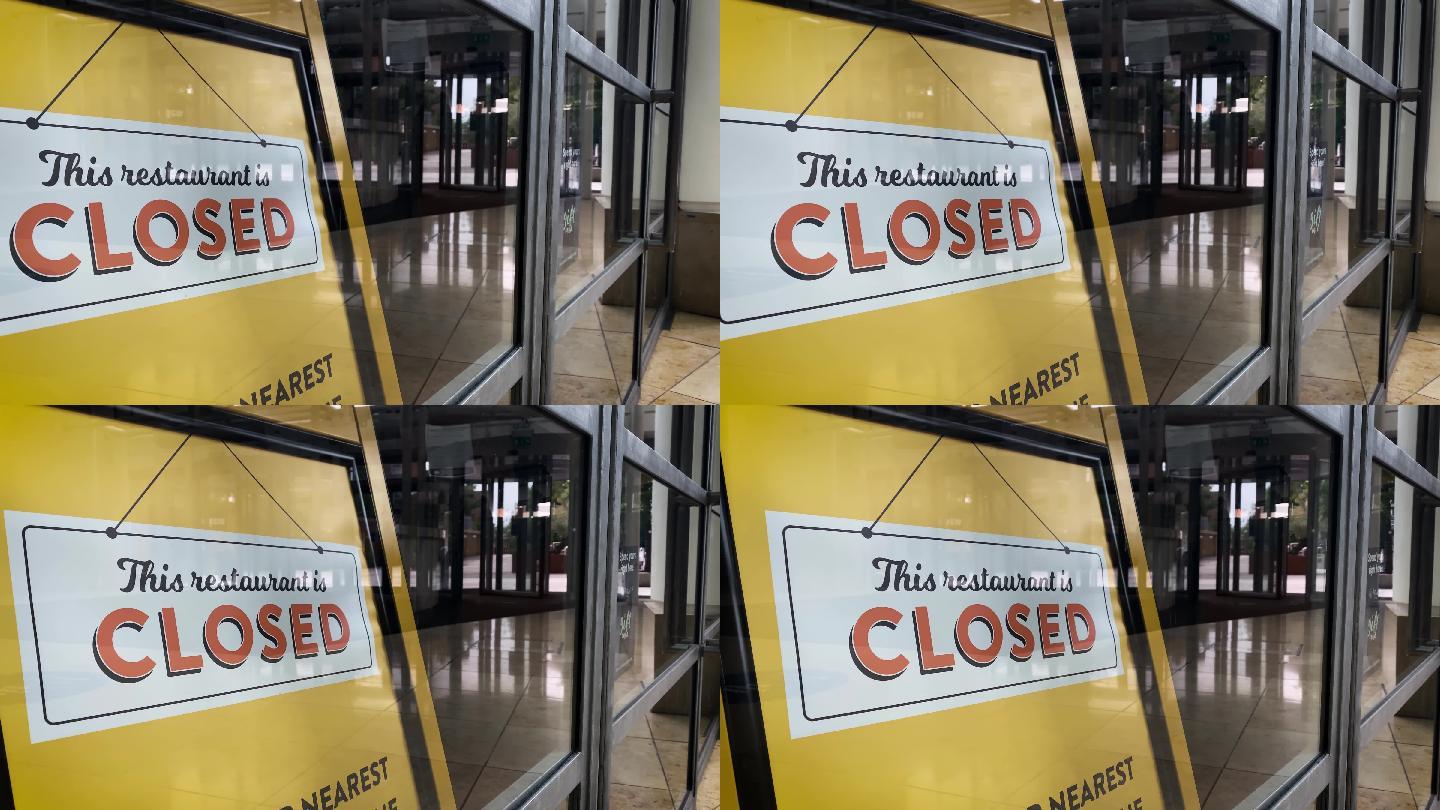 冠状病毒疾病影响零售店关闭