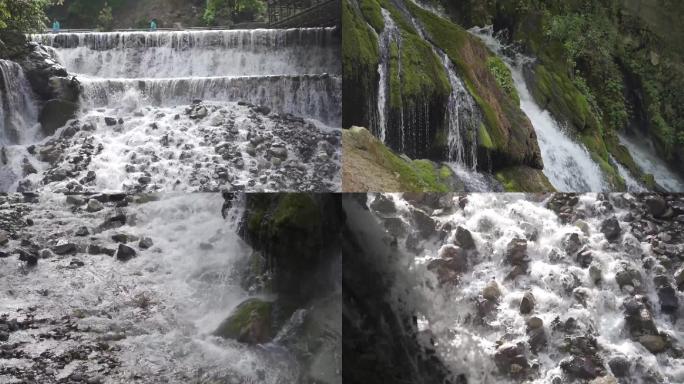 瀑布 螺髻山温泉