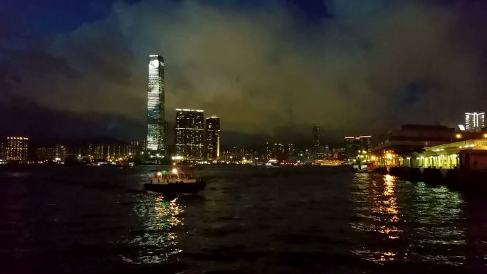 香港维港夜景延时