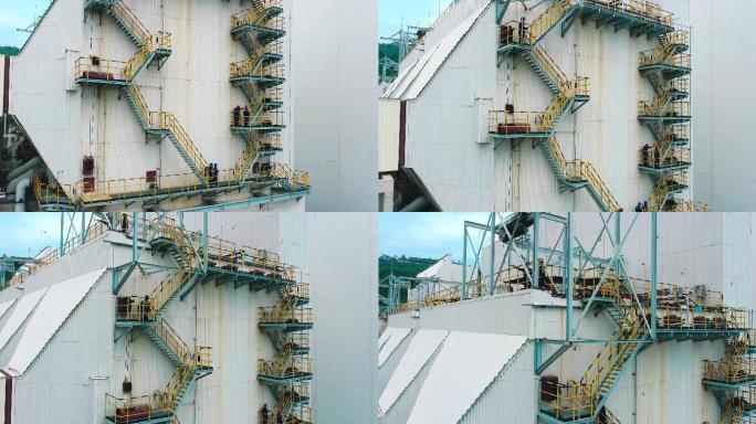 电力电厂楼顶检修发电设备维护日常高空作业
