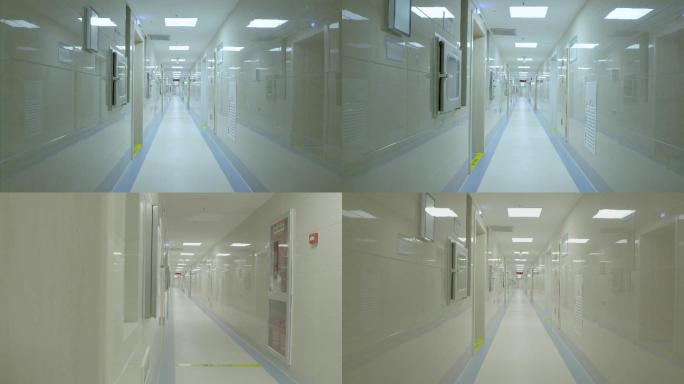 医院干净走廊空镜头