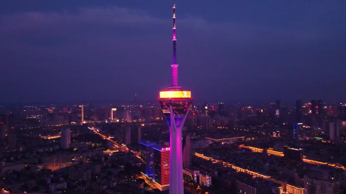 成都339电视塔天府熊猫塔航拍地标_5