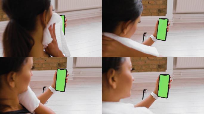 绿色屏幕的手机