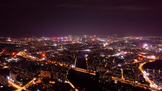 绍兴诸暨浦阳江夜景延时【4K】