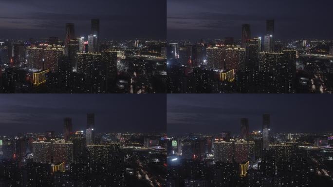 乌鲁木齐经开区宝能城夜景航拍