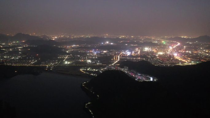 台州温岭大溪夜景航拍DJI_0747