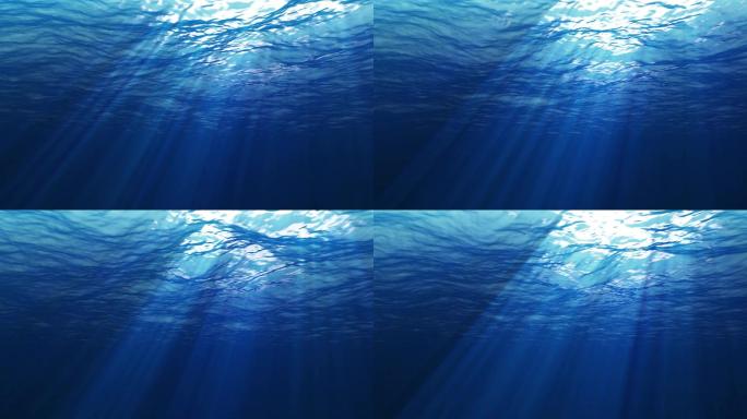 水底唯美海洋深海视频素材海底空灵浪漫光线
