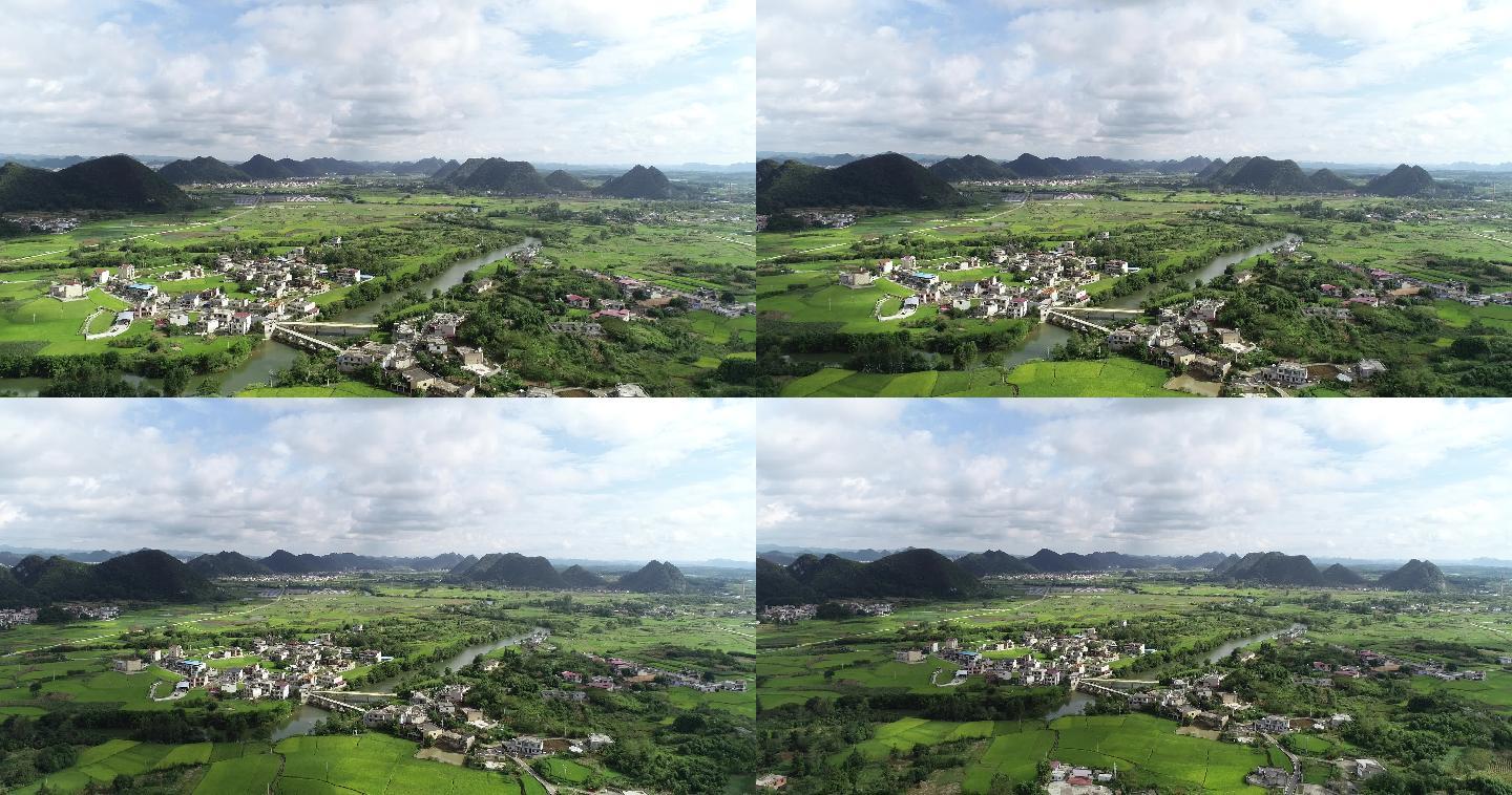贵州农村田园航拍