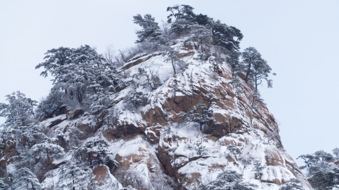 黄山雪景黄山下雪