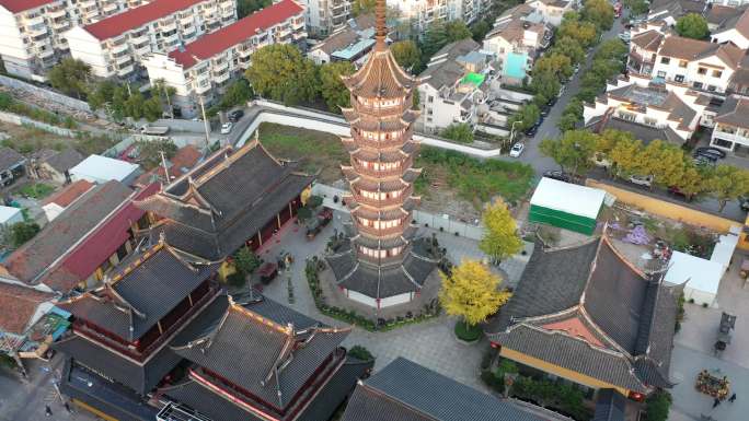 上海松江西林禅寺航拍