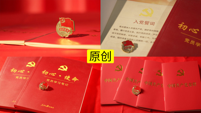 党政党徽成立100周年实拍素材