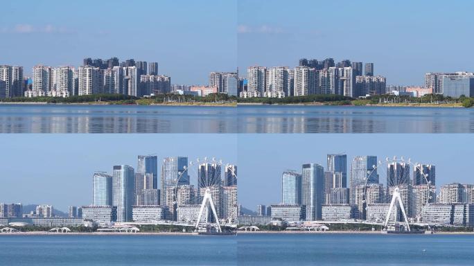 深圳前海地标摩天轮海岸休闲场景