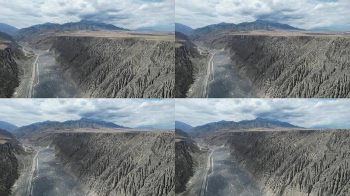 独山子大峡谷风景航拍