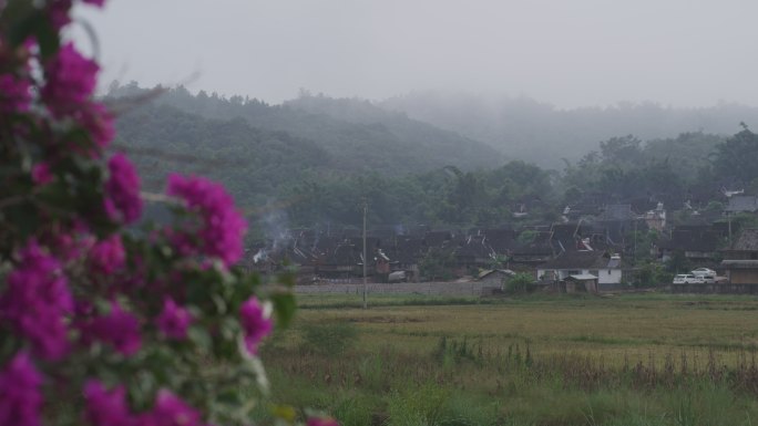 云南边境美丽的小村庄