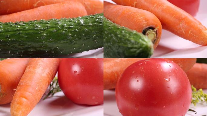 蔬菜时蔬胡萝卜西红柿番茄黄瓜 (2)