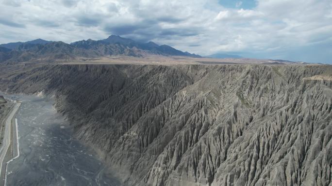 独山子大峡谷风景航拍