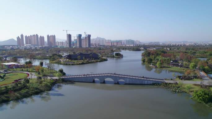 4K航拍-温岭市九龙湖生态公园