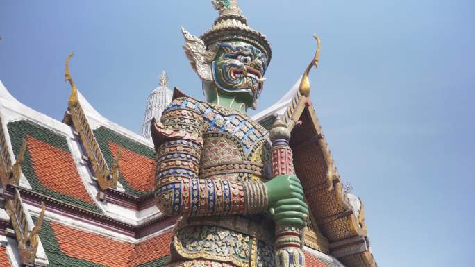 泰国曼谷大皇宫的恶魔守护者