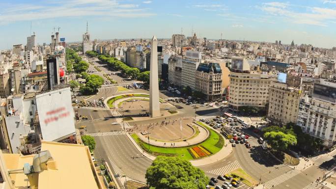 布宜诺斯艾利斯城市交通延时放大