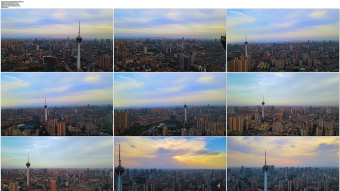 成都339天府熊猫塔大气航拍地标