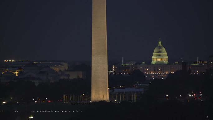 华盛顿纪念碑和国会大厦