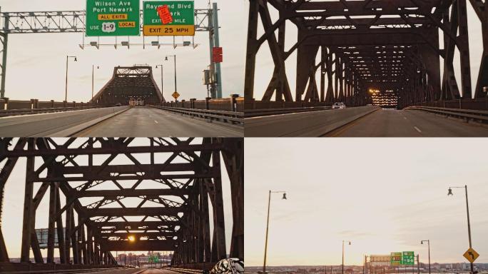 驾驶新泽西州普拉斯基将军高架桥。